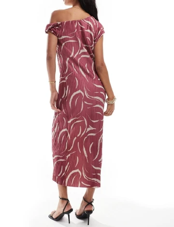 Rochie medie ASOS, roz pudra inchis Roz