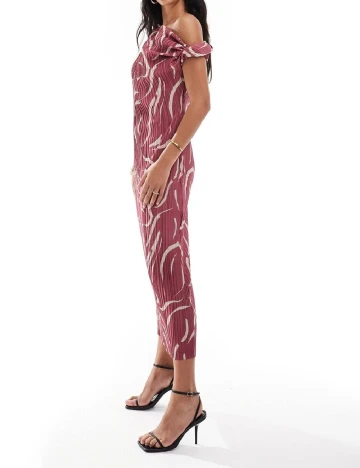 Rochie medie ASOS, roz pudra inchis Roz