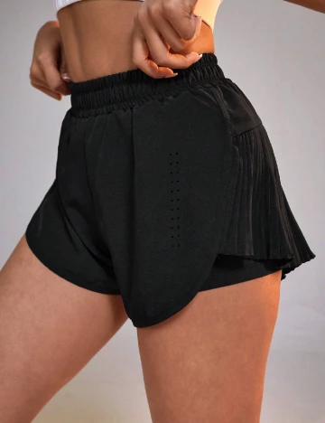 Pantaloni scurti SHEIN, negru Negru