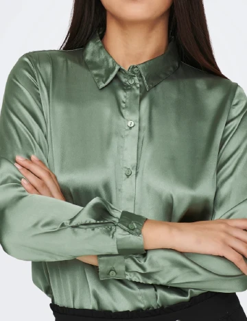 Camasa Jacqueline de Yong, verde Verde