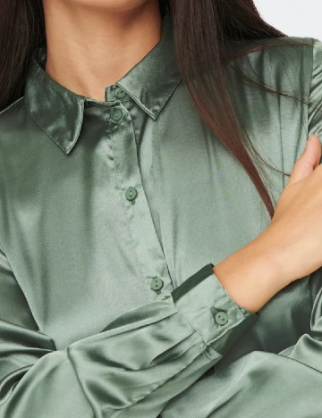 Camasa Jacqueline de Yong, verde Verde