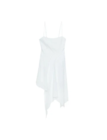 Rochie scurta Stradivarius, alb Alb