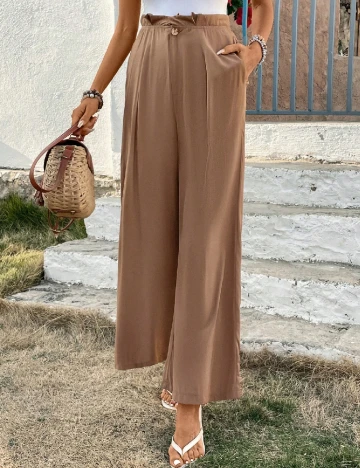 Pantaloni SHEIN, maro Maro