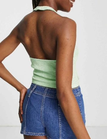 Top Stradivarius, verde Verde