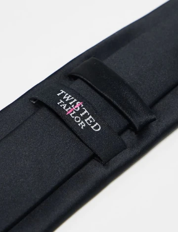Cravata TWISTED TAILOR, negru Negru