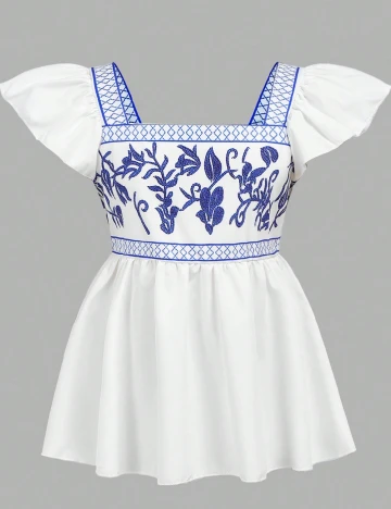 Rochie Shein Kids, alb Alb