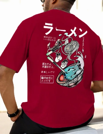 Tricou SHEIN Plus Size Men, rosu