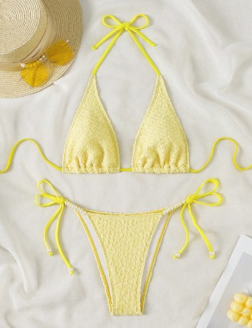 
						Costum de baie SHEIN, galben