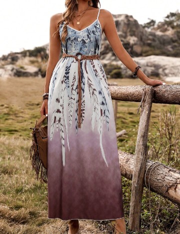 
						Rochie lunga SHEIN, mix culori