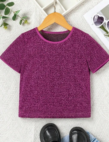 Tricou Shein Kids, mov Mov