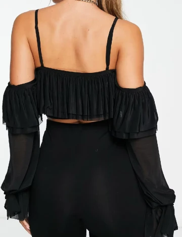 Top ASOS, negru Negru