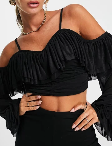 Top ASOS, negru Negru