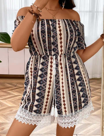 Salopeta SHEIN CURVE, mix culori