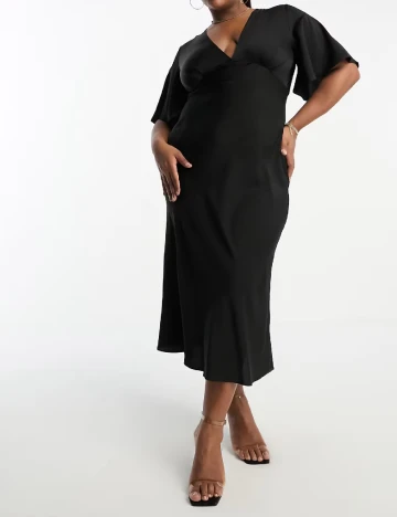 Rochie lunga ASOS Curve, negru