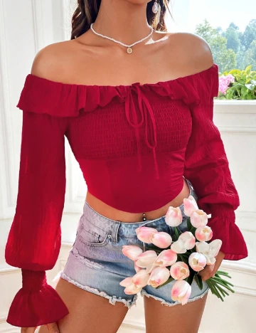 Bluza SHEIN, rosu Rosu