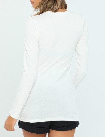 Bluza Pieces, alb, L