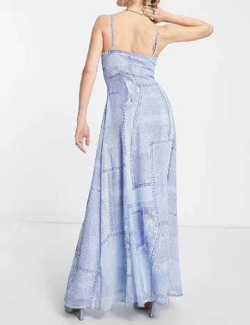 Rochie lunga ASOS, albastru