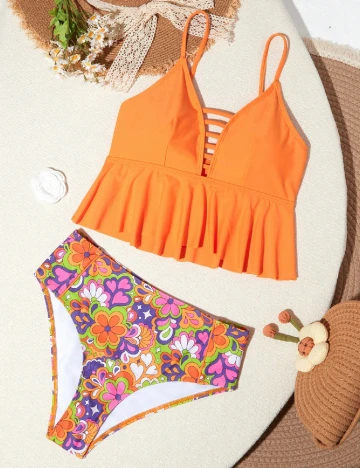 Costum de baie SHEIN, mix culori Mix culori