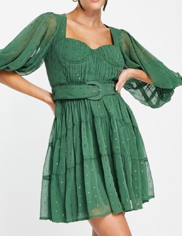 
						Rochie scurta ASOS, verde