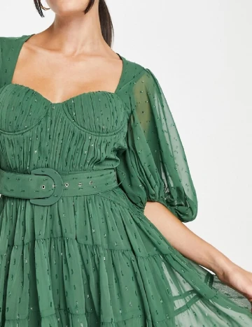 Rochie scurta ASOS, verde Verde