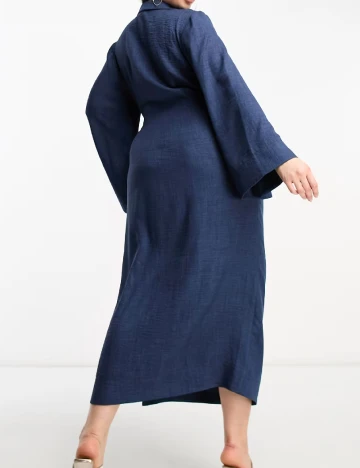 Rochie lunga ASOS Curve, bleumarin Albastru