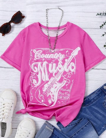 
						Tricou Shein Kids, roz