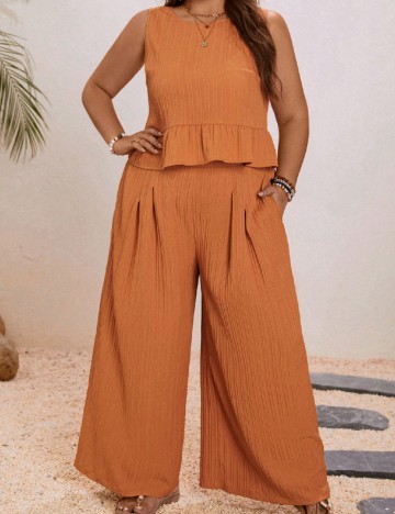 
						Compleu SHEIN CURVE, caramiziu