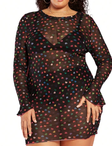 Rochie de plaja SHEIN CURVE, mix culori