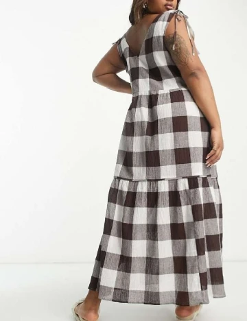 Rochie lunga ASOS Curve, alb/maro Maro