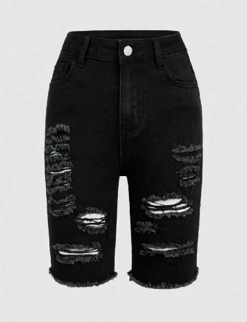 Pantaloni scurti Shein Kids, negru