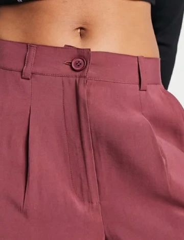 Pantaloni ASOS, roz pudra inchis