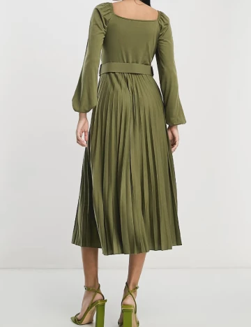 Rochie medie ASOS, kaki