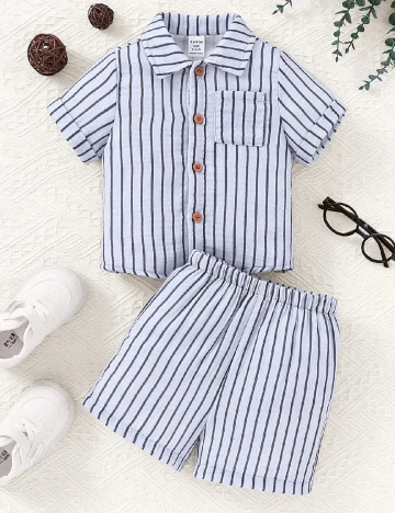 Compleu Shein Kids, albastru Albastru