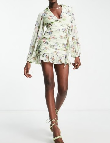 
						Rochie scurta ASOS, verde