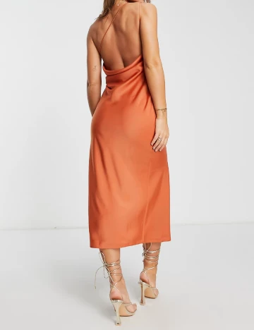 Rochie medie ASOS, maro