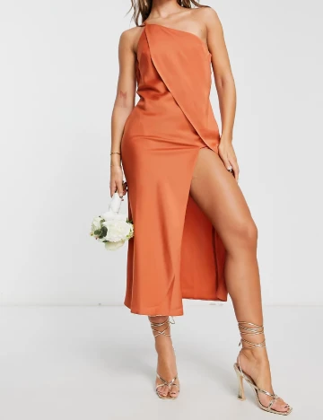 Rochie medie ASOS, maro