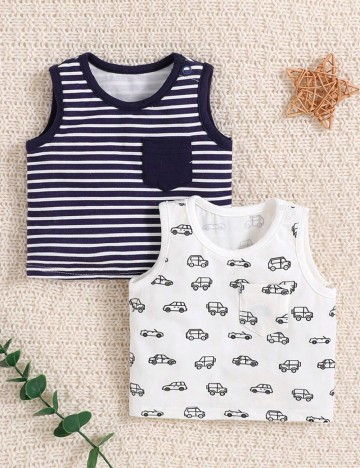
						Set Maiouri 2 bucati Shein Kids, mix culori