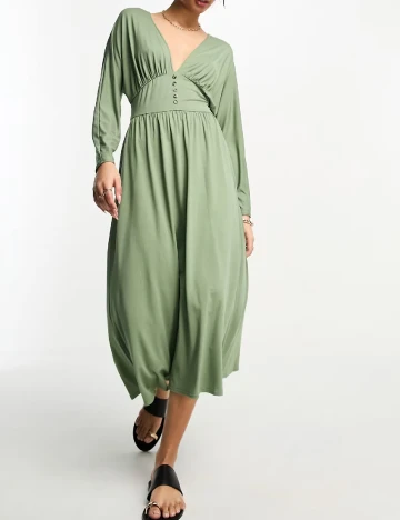 Rochie medie ASOS, verde Verde