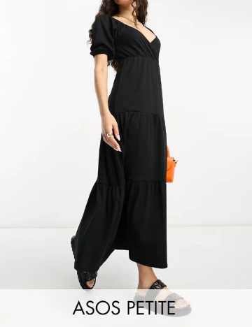Rochie lunga ASOS, negru Negru