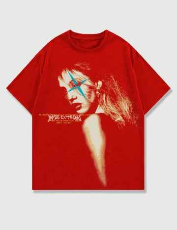 Tricou Romwe, rosu Rosu