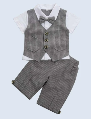 Costum Shein Kids, gri Gri