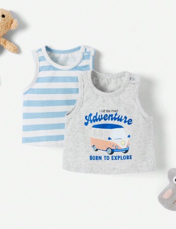 
						Set Maiouri 2 bucati Shein Kids, mix culori