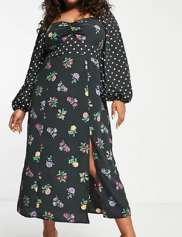 Rochie lunga ASOS Curve, negru Negru