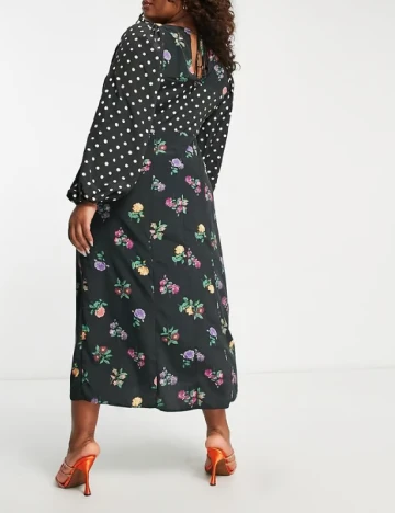 Rochie lunga ASOS Curve, negru Negru