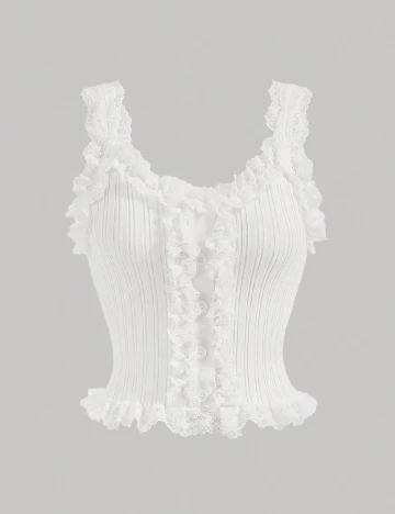 Top SHEIN, alb