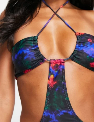Costum de baie South Beach, mix culori