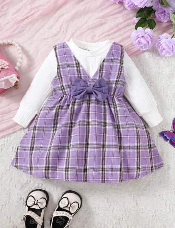 Compleu Shein Kids, alb/mov