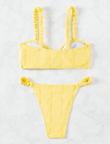 Costum de baie SHEIN, galben