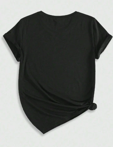 Tricou Romwe, negru Negru
