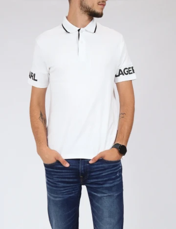 Tricou KARL LAGERFELD, alb